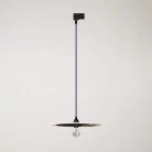 Lámpara colorida con pantalla para carril de madera