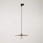Lámpara colorida con pantalla para carril de madera