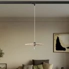 Lámpara colorida con pantalla para carril de madera