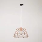 Lámpara industrial con jaula de pantalla jaula y adaptador para carril