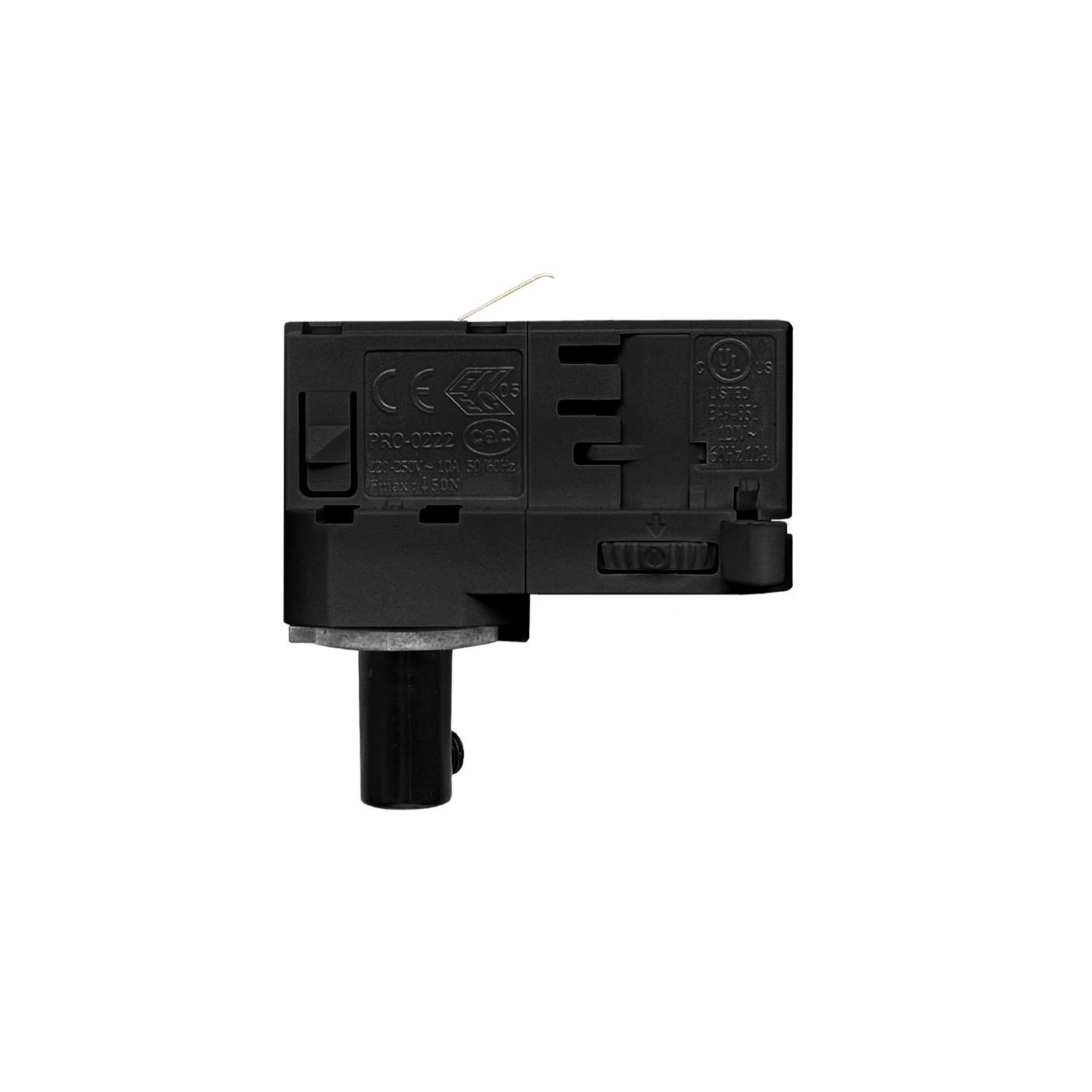 Lámpara industrial con jaula de pantalla jaula y adaptador para carril