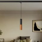 Suspensión sobre carril con pantalla metálica Tub-E14
