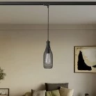 Lámpara industrial con pantalla botella Magnum para carril