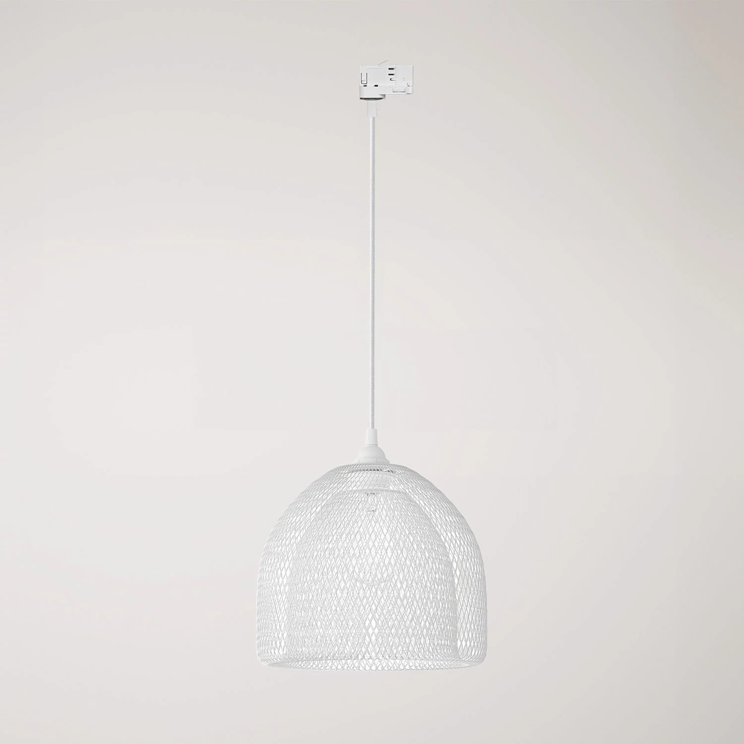 Lámpara industrial con pantalla jaula XL Ghostbell para carril