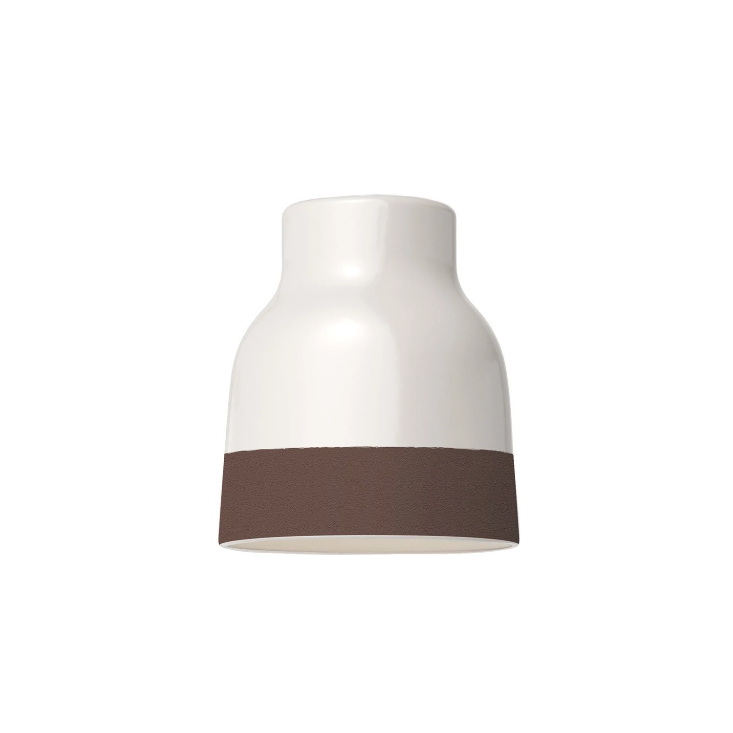 Pantalla Vaso de cerámica bicolor - Made in Italy