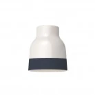 Pantalla Vaso de cerámica bicolor - Made in Italy