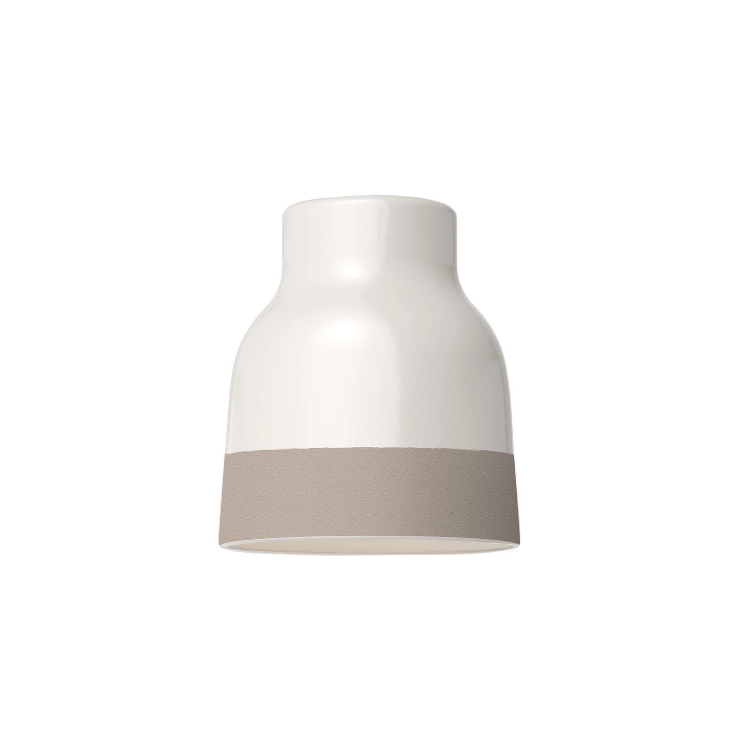 Pantalla Vaso de cerámica bicolor - Made in Italy