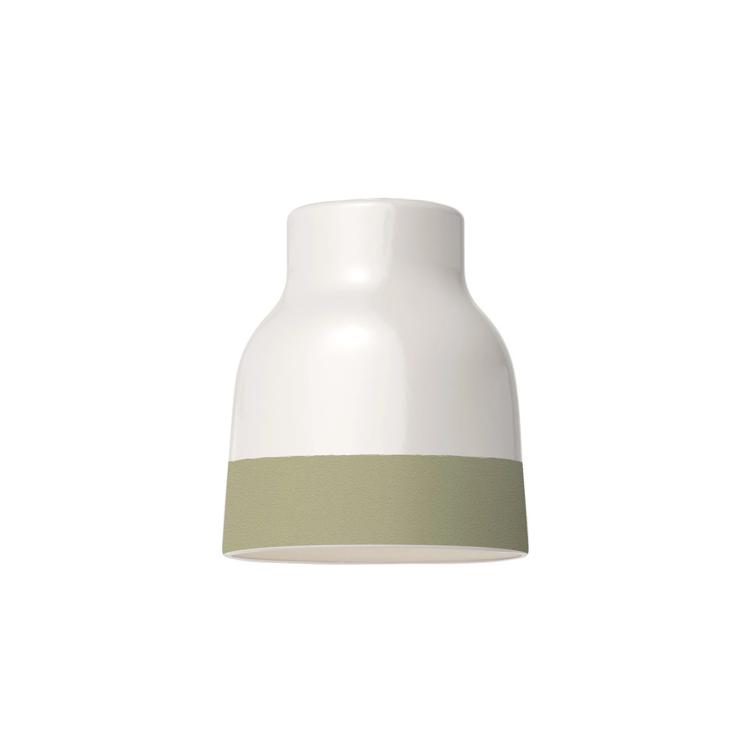 Pantalla Vaso de cerámica bicolor - Made in Italy