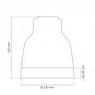Pantalla Vaso de cerámica bicolor - Made in Italy