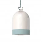 Pantalla Mini Campana, en cerámica bicolor - Made in Italy
