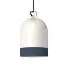 Pantalla Mini Campana, en cerámica bicolor - Made in Italy