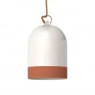 Pantalla Mini Campana, en cerámica bicolor - Made in Italy