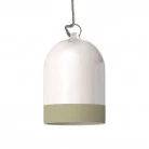 Pantalla Mini Campana, en cerámica bicolor - Made in Italy