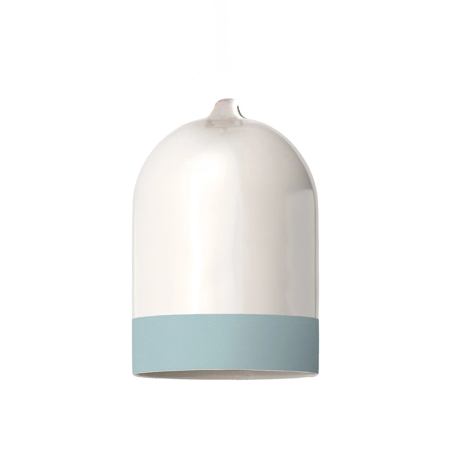 Pantalla Mini Campana, en cerámica bicolor - Made in Italy
