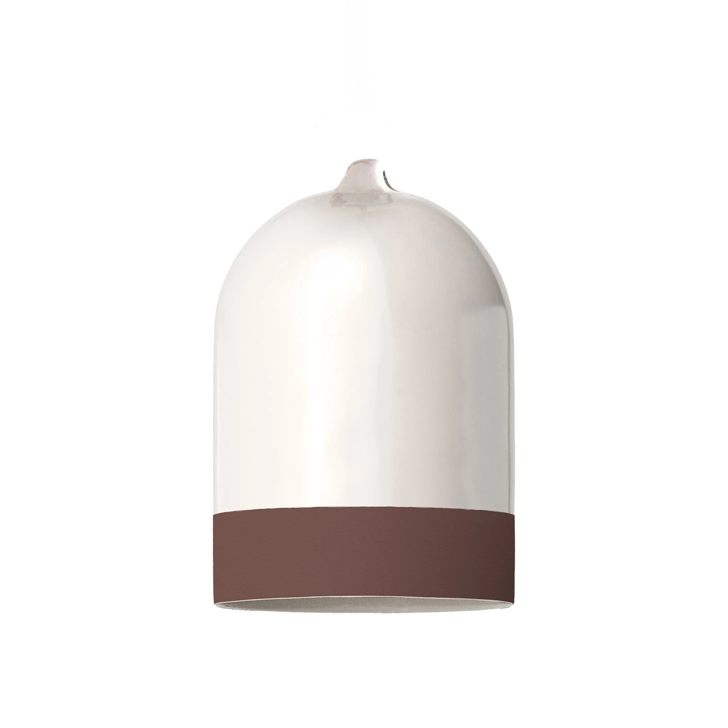 Pantalla Mini Campana, en cerámica bicolor - Made in Italy