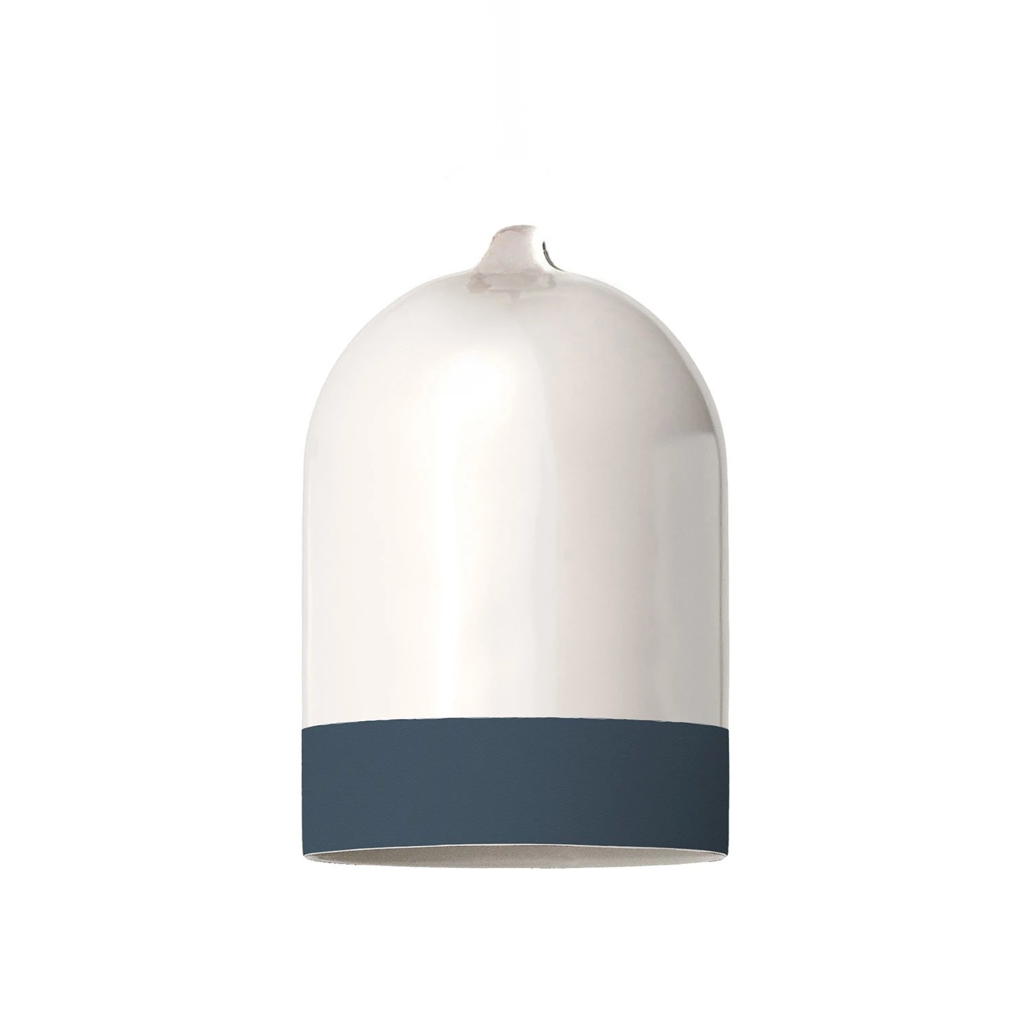 Pantalla Mini Campana, en cerámica bicolor - Made in Italy