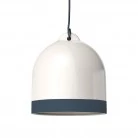 Pantalla Campana M, de cerámica bicolor - Made in Italy