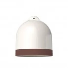 Pantalla Campana M, de cerámica bicolor - Made in Italy
