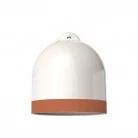 Pantalla Campana M, de cerámica bicolor - Made in Italy