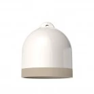 Pantalla Campana M, de cerámica bicolor - Made in Italy