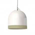 Pantalla Campana M, de cerámica bicolor - Made in Italy