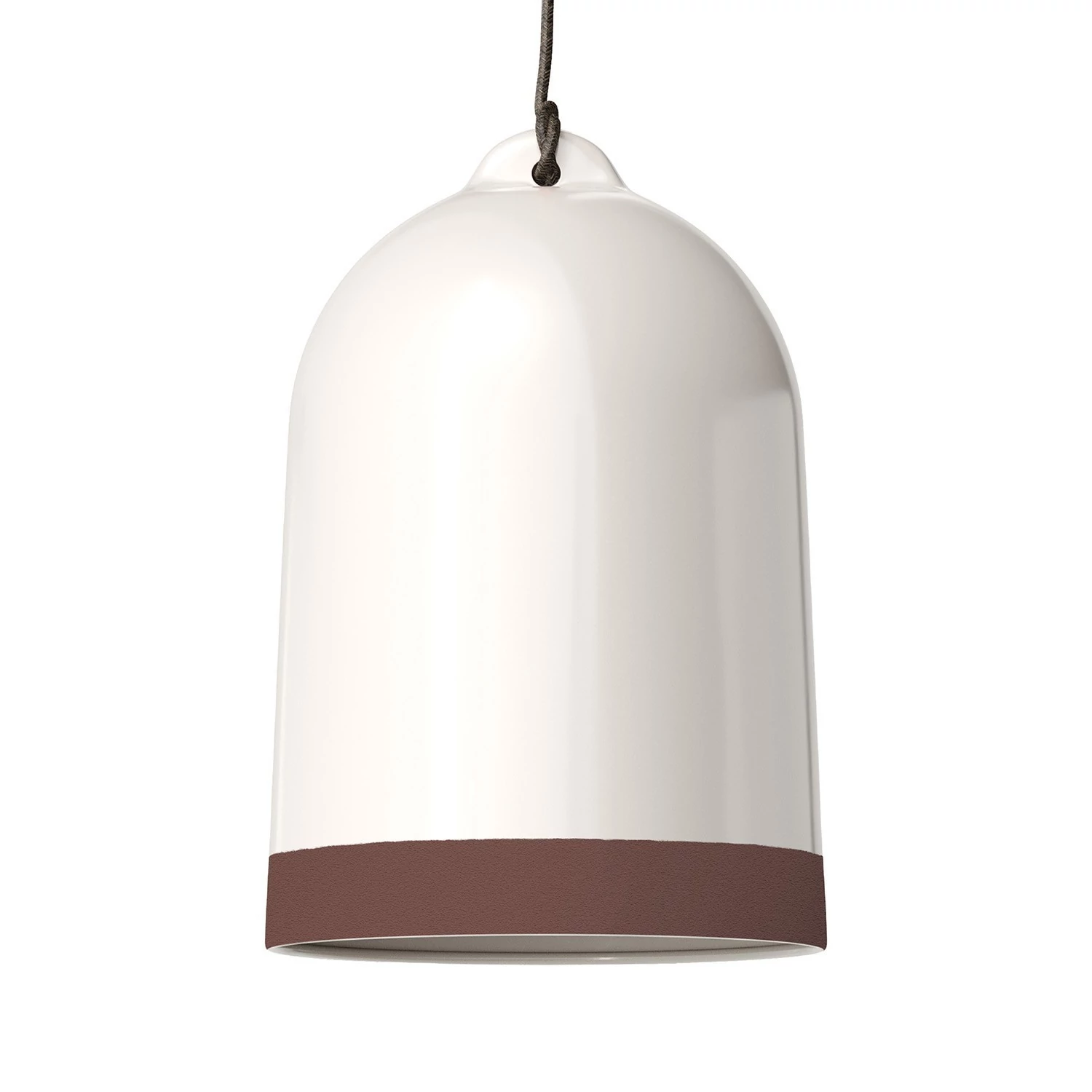 Pantalla Campana XL, en cerámica bicolor - Made in Italy
