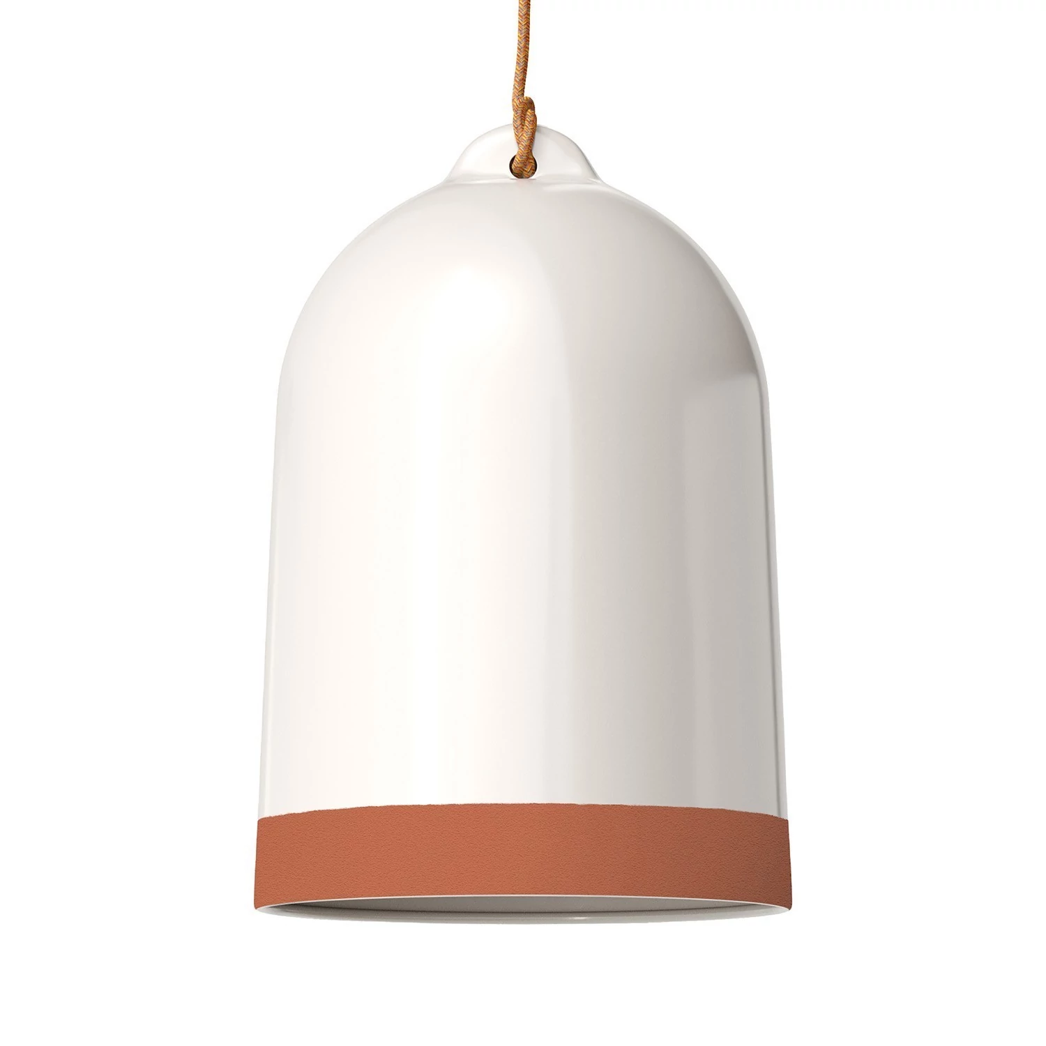 Pantalla Campana XL, en cerámica bicolor - Made in Italy