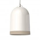 Pantalla Campana XL, en cerámica bicolor - Made in Italy