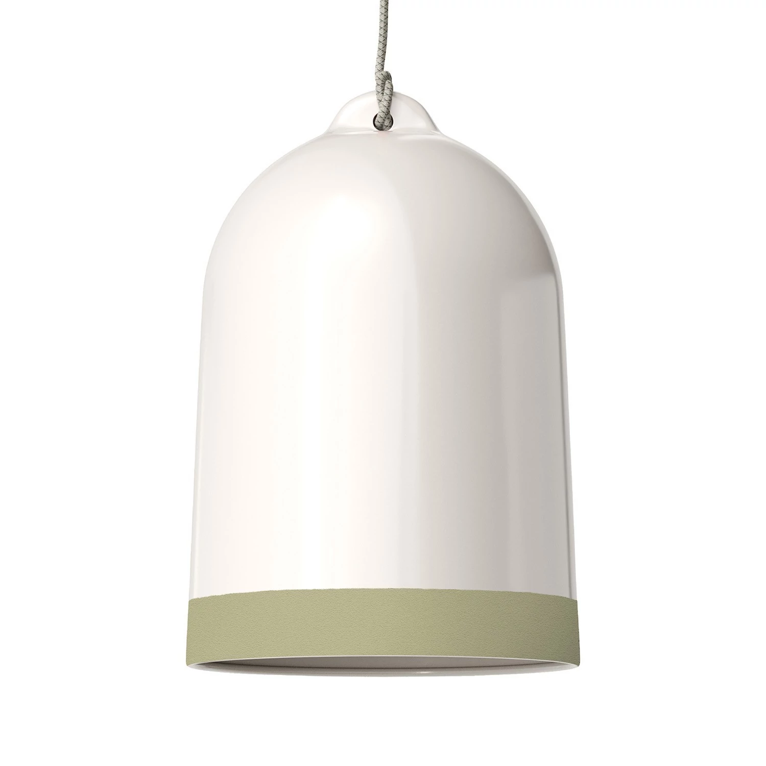 Pantalla Campana XL, en cerámica bicolor - Made in Italy