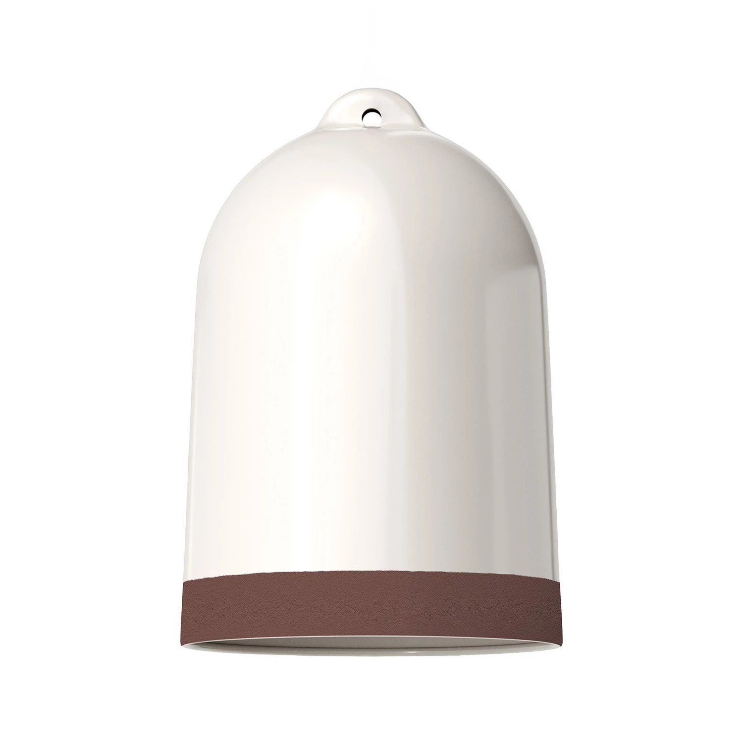 Pantalla Campana XL, en cerámica bicolor - Made in Italy