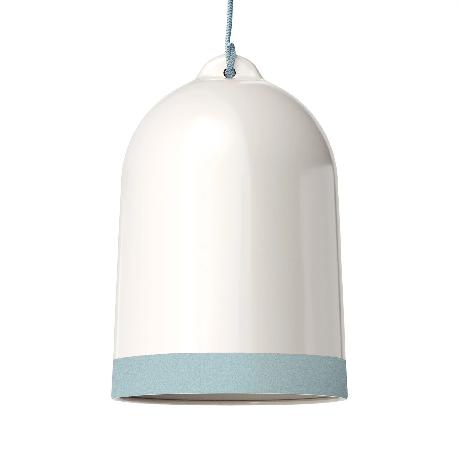 Pantalla Campana XL, en cerámica bicolor - Made in Italy