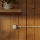 Toma de corriente de porcelana italiana con base para pasacables