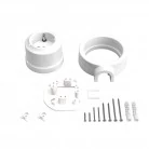 Toma Schuko de porcelana con base para canaleta de cables