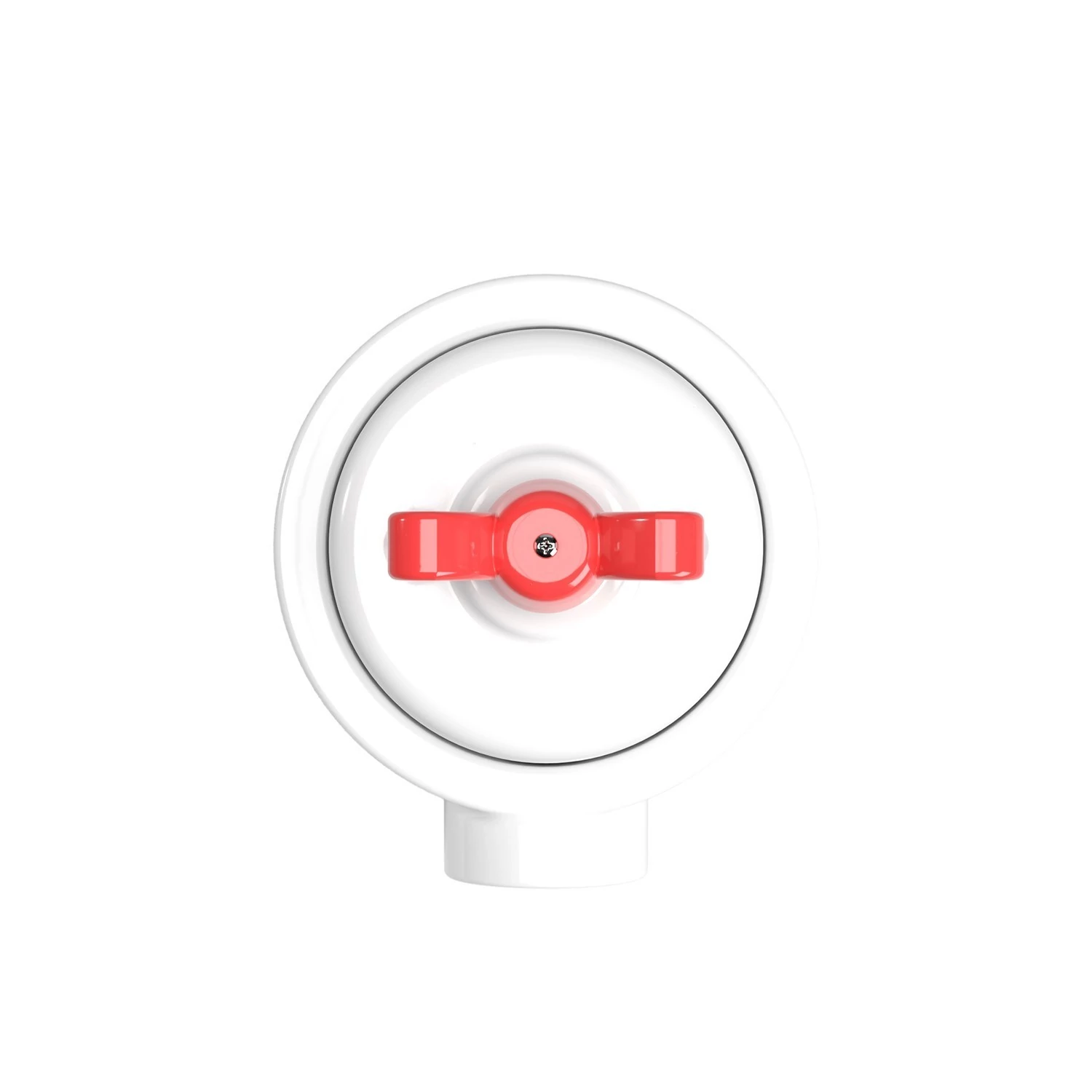 Interruptor de porcelana con base para pasacables