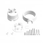 Interruptor de porcelana con base para pasacables