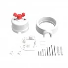Interruptor de porcelana con base para pasacables