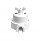 Interruptor de porcelana con base para pasacables