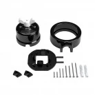 Interruptor de porcelana con base para pasacables