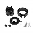 Interruptor de porcelana con base para pasacables