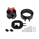 Interruptor de porcelana con base para pasacables