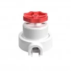 Interruptor de porcelana con base para pasacables
