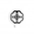 Interruptor de porcelana con base para pasacables