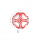 Interruptor de porcelana con base para pasacables