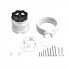 Interruptor de porcelana con base para pasacables