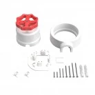 Interruptor de porcelana con base para pasacables