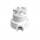 Interruptor de porcelana con base para pasacables