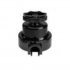 Interruptor de porcelana con base para pasacables