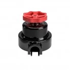 Interruptor de porcelana con base para pasacables