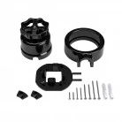 Interruptor de porcelana con base para pasacables