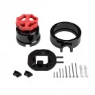 Interruptor de porcelana con base para pasacables